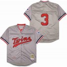 Men's Minnesota Twins #3 Harmon Killebrew Gray 1972 Throwback Jersey