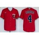 Men's Minnesota Twins #4 Carlos Correa Red Cool Base Jersey