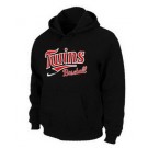 Men's Minnesota Twins Black Printed Pullover Hoodie