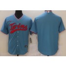 Men's Minnesota Twins Blank Blue Cool Base Jersey