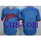 Men's Minnesota Twins Customized Blue 1984 Turn Back The Clock Jersey
