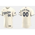 Men's Minnesota Twins Customized Cream Alternate Authentic Jersey