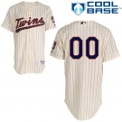 Men's Minnesota Twins Customized Cream Stripes Cool Base Jersey