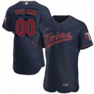 Men's Minnesota Twins Customized Navy Authentic Jersey
