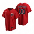 Men's Minnesota Twins Customized Red Alternate 2020 Cool Base Jersey