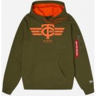 Men's Minnesota Twins Green Alpha Industries Pullover Hoodie