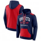 Men's Minnesota Twins Navy Red Chip In Pullover Hoodie