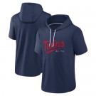 Men's Minnesota Twins Navy Short Sleeve Team Pullover Hoodie 306612