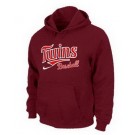 Men's Minnesota Twins Red Printed Pullover Hoodie