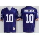 Men's Minnesota Vikings #10 Fran Tarkenton Purple Throwback Jersey