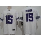 Men's Minnesota Vikings #15 Dallas Turner Limited White Alternate Vapor Jersey