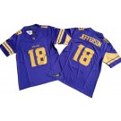 Men's Minnesota Vikings #18 Justin Jefferson Limited Purple FUSE Rush Color Jersey