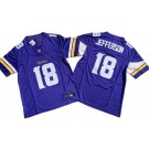 Men's Minnesota Vikings #18 Justin Jefferson Limited Purple FUSE Vapor Jersey
