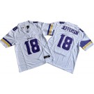 Men's Minnesota Vikings #18 Justin Jefferson Limited White FUSE Vapor Jersey