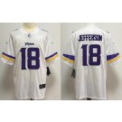 Men's Minnesota Vikings #18 Justin Jefferson Limited White Vapor Untouchable Jersey
