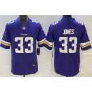 Men's Minnesota Vikings #33 Aaron Jones Limited Purple Vapor Jersey