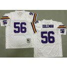 Men's Minnesota Vikings #56 Chris Doleman White Throwback Jersey