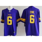 Men's Minnesota Vikings #6 Lewis Cine Limited Purple Throwback Vapor Jersey