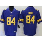 Men's Minnesota Vikings #84 Randy Moss Limited Purple Rush Color Jerseyy
