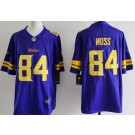 Men's Minnesota Vikings #84 Randy Moss Limited Purple Throwback Vapor Jersey
