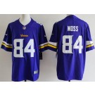 Men's Minnesota Vikings #84 Randy Moss Limited Purple Vapor Jersey
