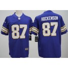 Men's Minnesota Vikings #87 TJ Hockenson Limited Purple Classic Vapor Jersey