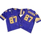 Men's Minnesota Vikings #87 TJ Hockenson Limited Purple FUSE Rush Color Jersey