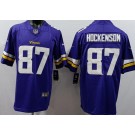 Men's Minnesota Vikings #87 TJ Hockenson Limited Purple Vapor Jersey