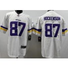 Men's Minnesota Vikings #87 TJ Hockenson Limited White Vapor Jersey