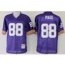 Men's Minnesota Vikings #88 Alan Page Purple Throwback Jersey