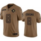 Men's Minnesota Vikings #8 Kirk Cousins Limited Brown 2023 Salute To Service Jersey