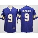 Men's Minnesota Vikings #9 JJ McCarthy Limited Purple Classic Vapor Jersey