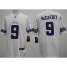 Men's Minnesota Vikings #9 JJ McCarthy Limited White Alternate Vapor Jersey