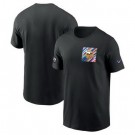 Men's Minnesota Vikings Black 2023 Crucial Catch Sideline TriBlend T Shirt