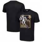 Men's Minnesota Vikings Black Graphic Shield Logo T Shirt