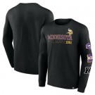 Men's Minnesota Vikings Black High Whip Pitcher Sweatshirts