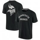 Men's Minnesota Vikings Black Super Soft Short Sleeve T Shirt