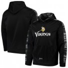 Men's Minnesota Vikings Black Zubaz Tonal Oxide Pullover Hoodie
