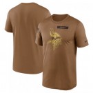 Men's Minnesota Vikings Brown 2023 Salute To Service Legend Performance T Shirt