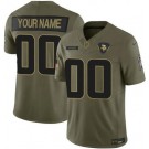 Men's Minnesota Vikings Custom Limited Green 2025 Salute To Service Jersey