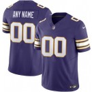 Men's Minnesota Vikings Customized Limited Purple Classic FUSE Vapor Jersey