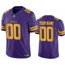 Men's Minnesota Vikings Customized Limited Purple Throwback FUSE Vapor Jersey