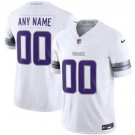 Men's Minnesota Vikings Customized Limited White Alternate FUSE Vapor Jersey