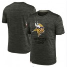 Men's Minnesota Vikings Gray 2022 Salute to Service Velocity Team T Shirt