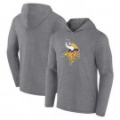 Men's Minnesota Vikings Gray Primary Logo Long Sleeve T Shirt Hoodie