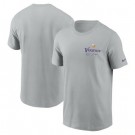 Men's Minnesota Vikings Gray Sideline Infograph Lockup Performance T Shirt