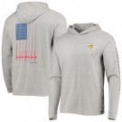 Men's Minnesota Vikings Gray Vineyard Vines Hoodie Long Sleeve T Shirt