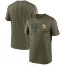 Men's Minnesota Vikings Olive 2022 Salute to Service Legend Team T Shirt