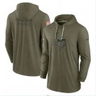 Men's Minnesota Vikings Olive 2022 Salute to Service Tonal Pullover Hoodie