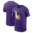 Men's Minnesota Vikings Purple Big Logo Local Essential T Shirt